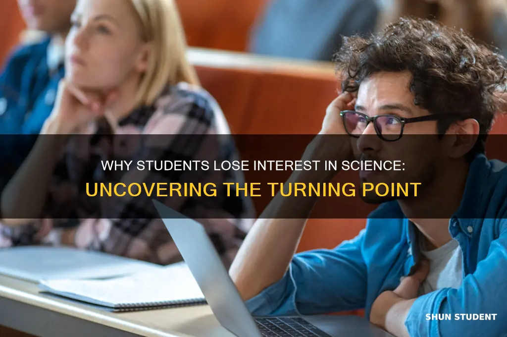 when do students lose interest in science
