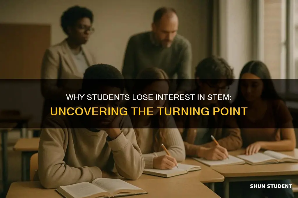 when do students lose interest in stem