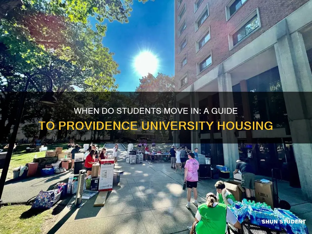 when do students move in for providence university