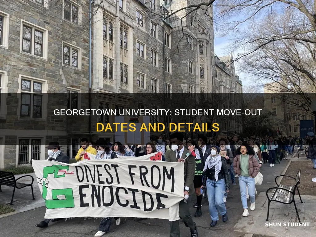 when do students move out georgetown university
