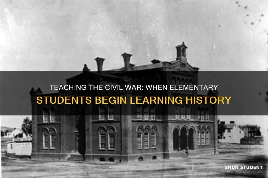 when do they teach civil war to elementary students