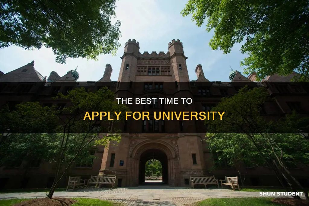 when do universities accept students