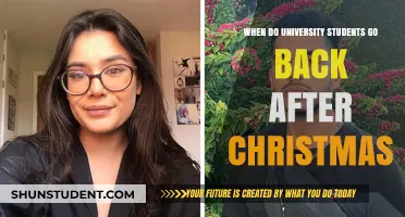 University Students: Return to Campus After Christmas Holidays