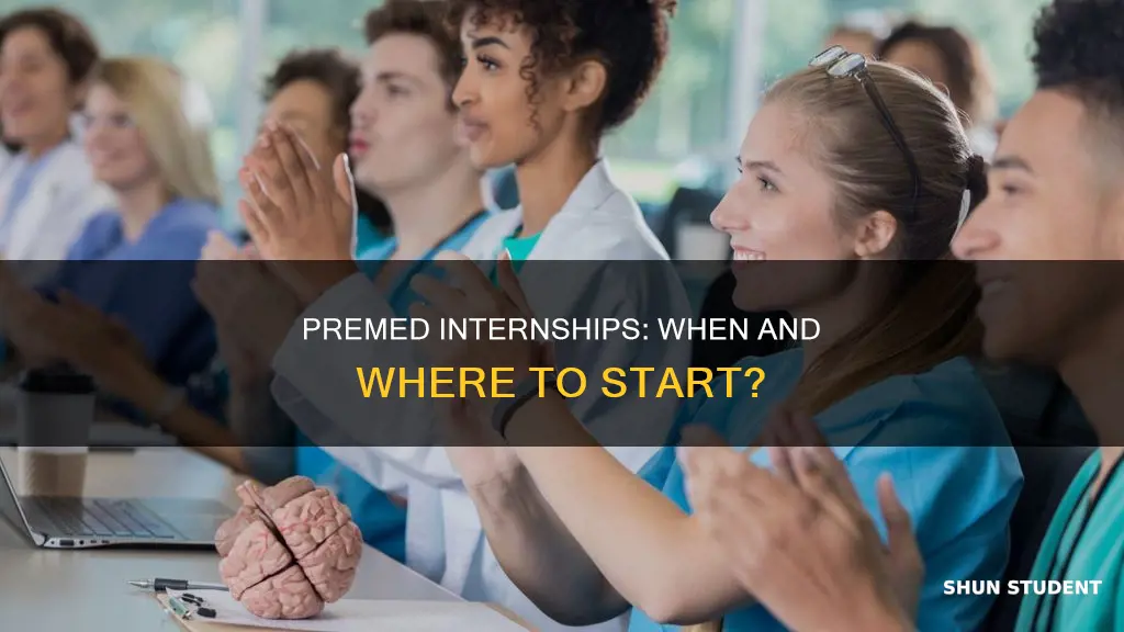 when do you intern as a premed student