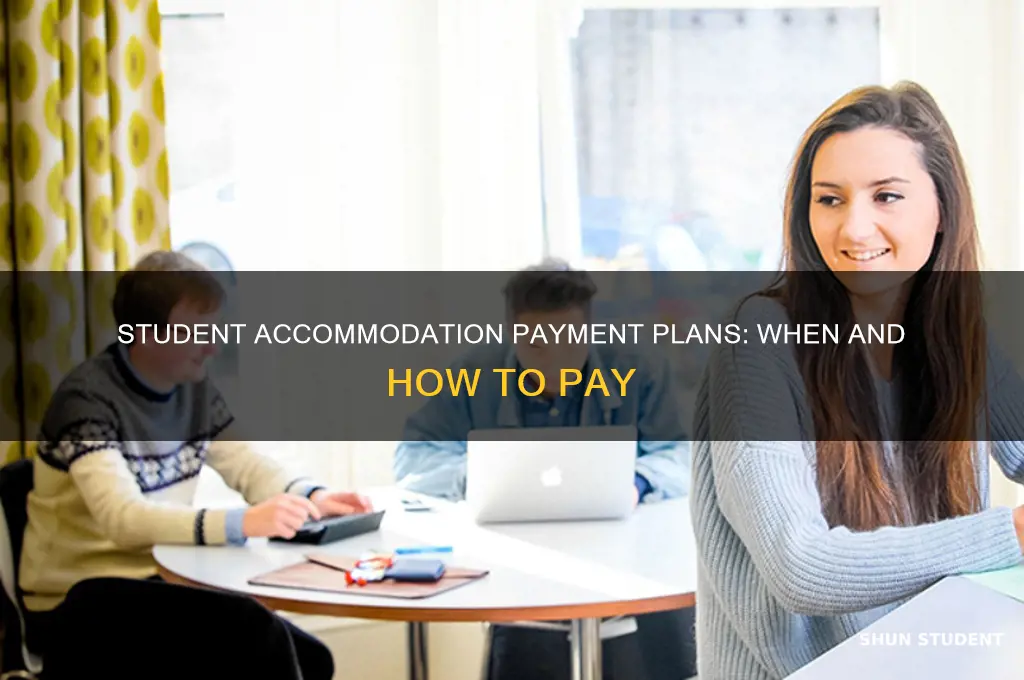 when do you pay student accommodation