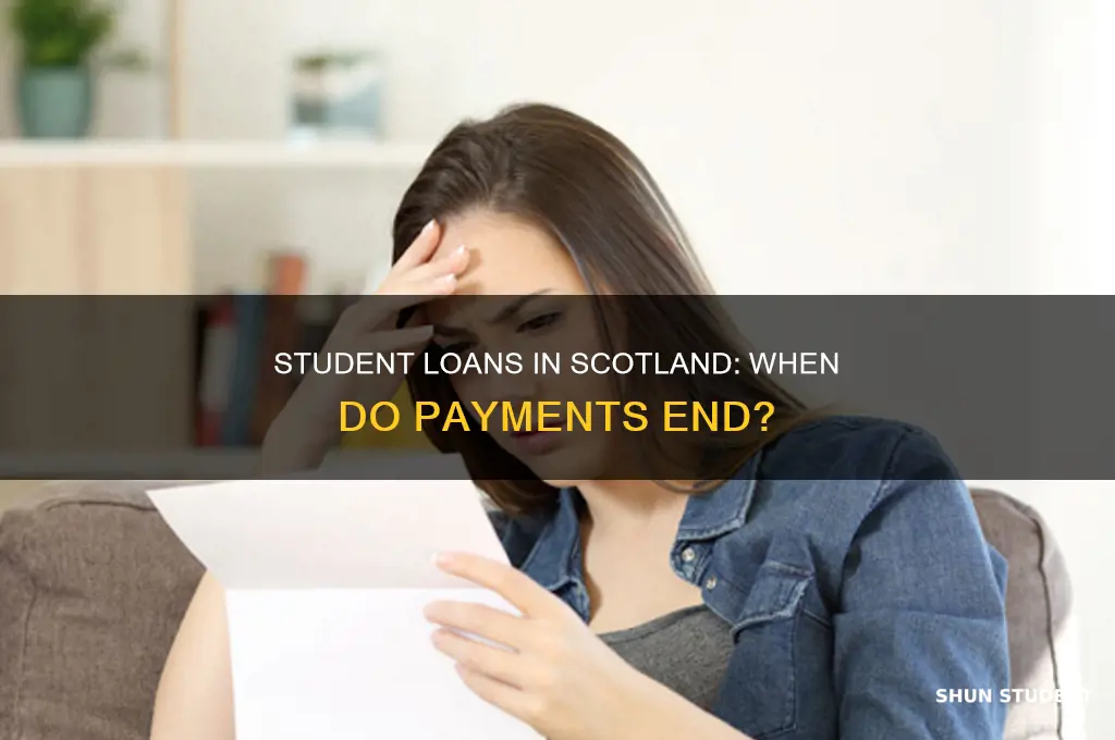 when do you stop paying student loan scotland