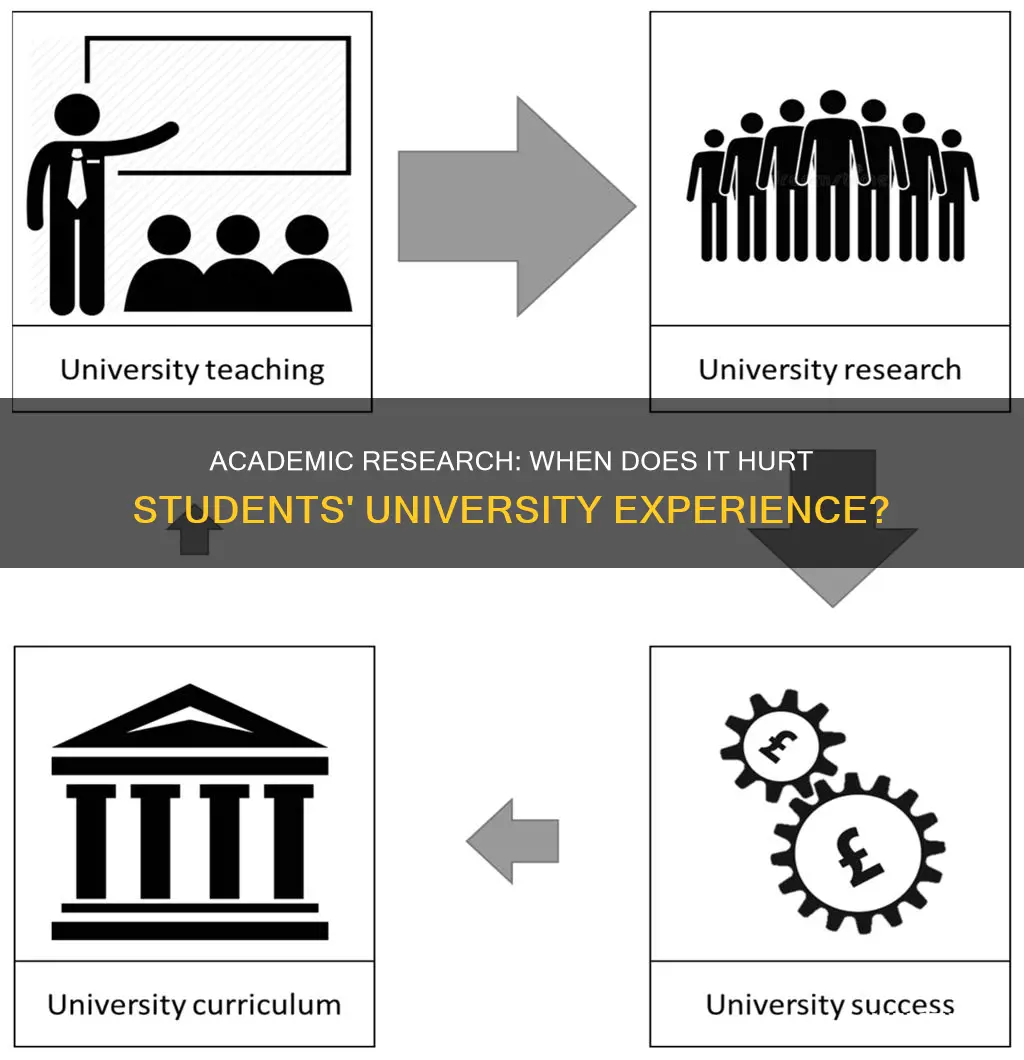 when does academic research hurt students university