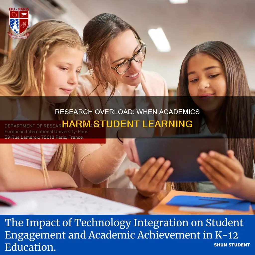 when does academic research hurt students university