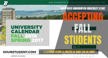 Binghamton University's Fall Application Timeline: When to Start Your Journey