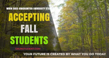 Binghamton University: Fall Enrollment Dates and Deadlines