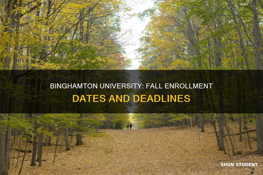 when does binghamton university start accepting fall students