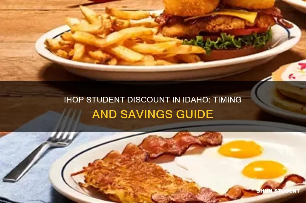 when does ihop have a student discount in idaho