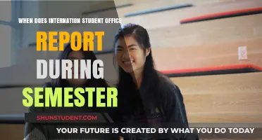 International Student Office: Semester Reporting Dates