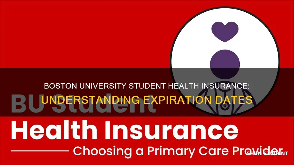 when does my student health insurance expire boston university