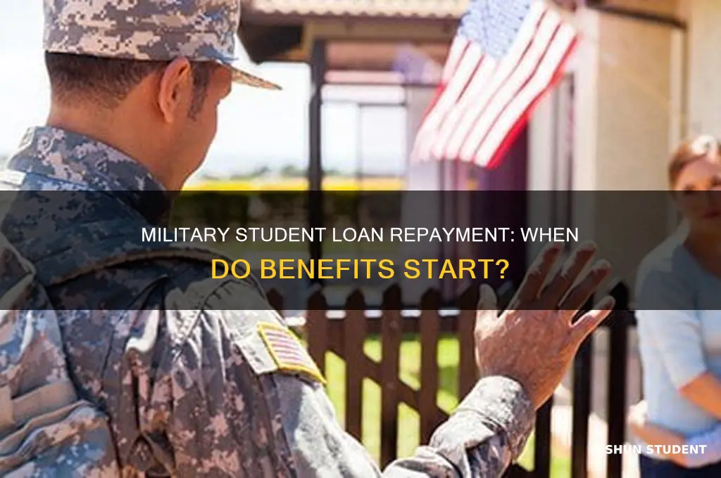 when does student loan repayment program pay military