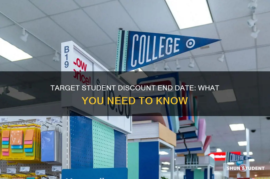 when does target student discount end