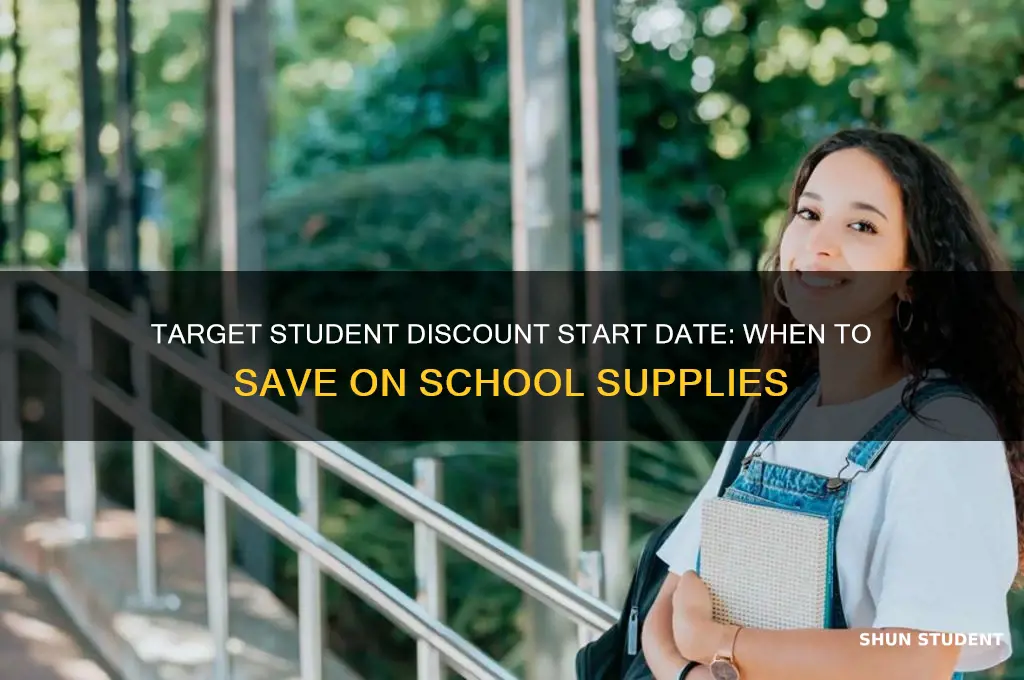 when does target student discount start