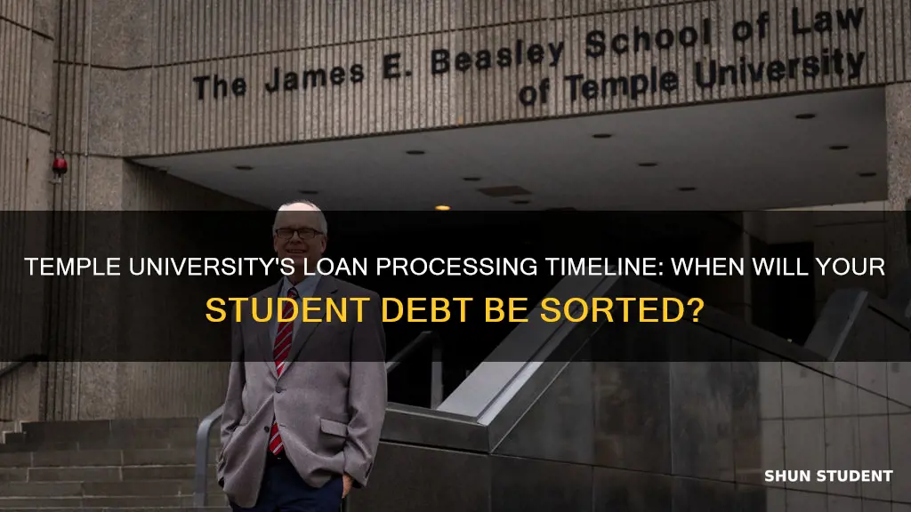 when does temple university process student loans