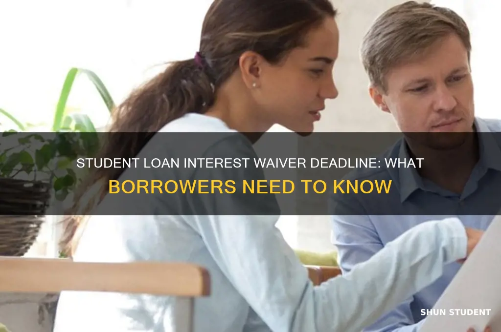 when does the student loan interest waiver end