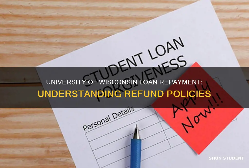 when does university of wisconsin refund student loans