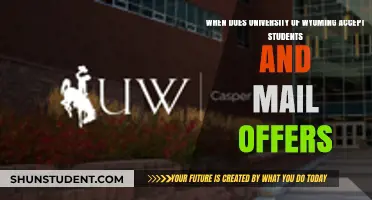 University of Wyoming: Application and Offer Timeline