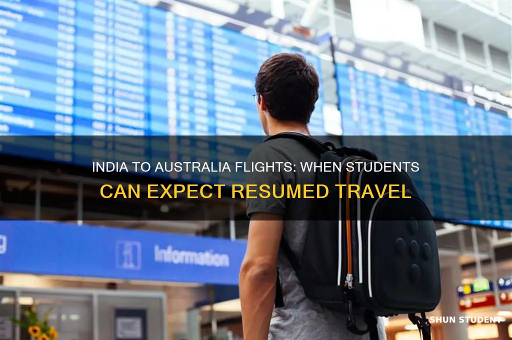 when flights will start from india to australia for students