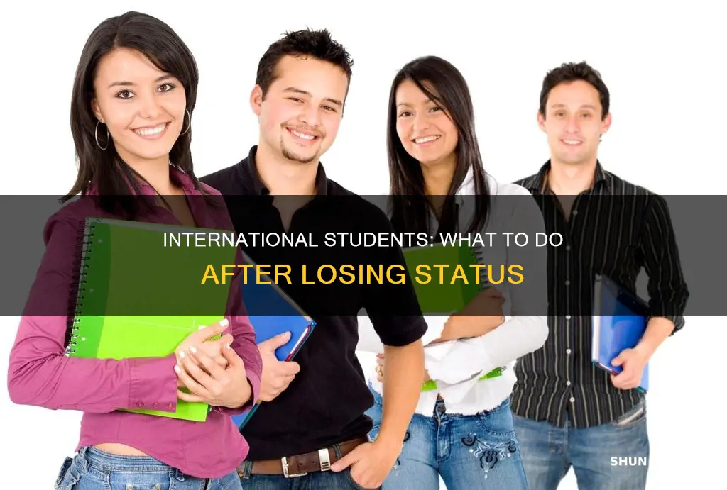 when international student lost status