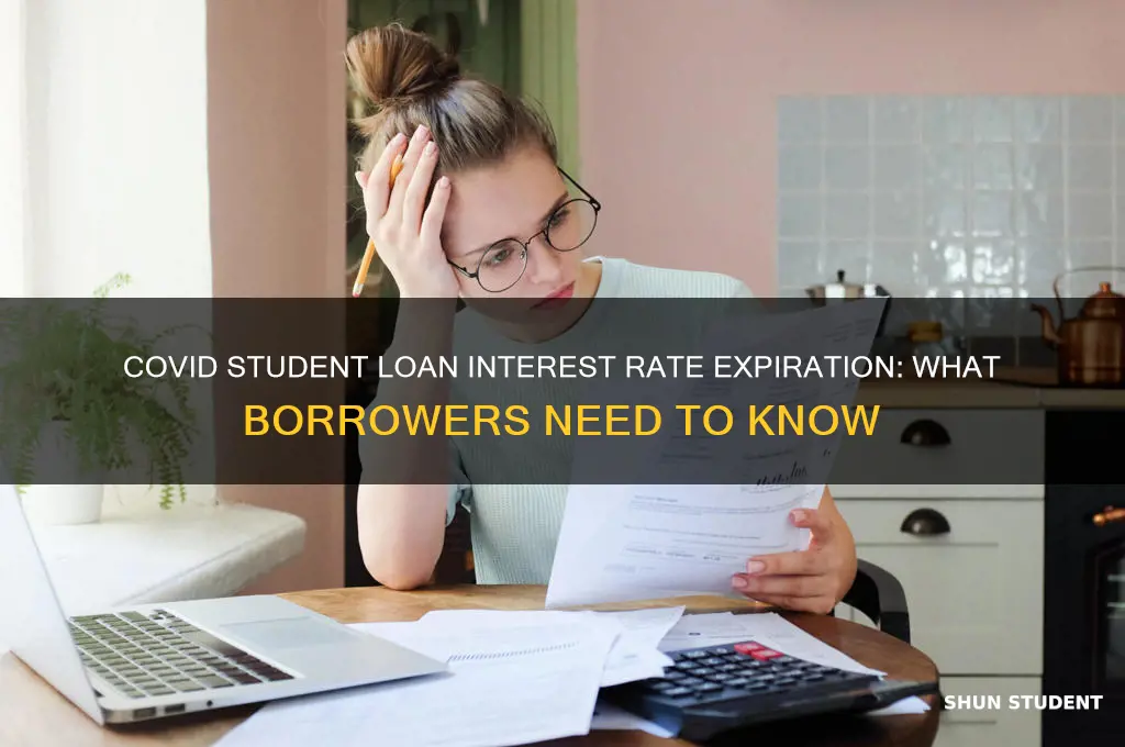 when is covid student loan interest rate expire