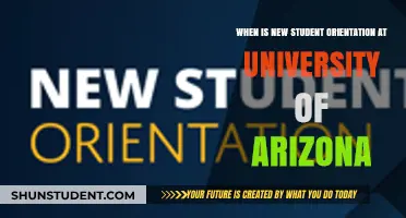 UArizona Orientation Dates for New Students