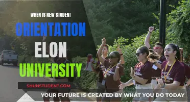 When is Elon University's New Student Orientation?