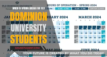 ODU Spring Break: When the Campus Quiets Down