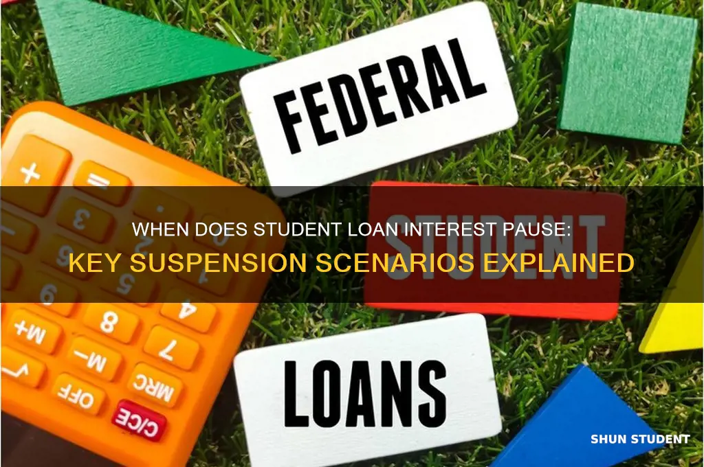 when is student loan interest suspended