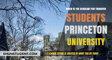 Transfer Students: Princeton Deadlines and More