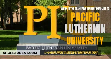 Transfew Application Deadline: Pacific Lutheran University