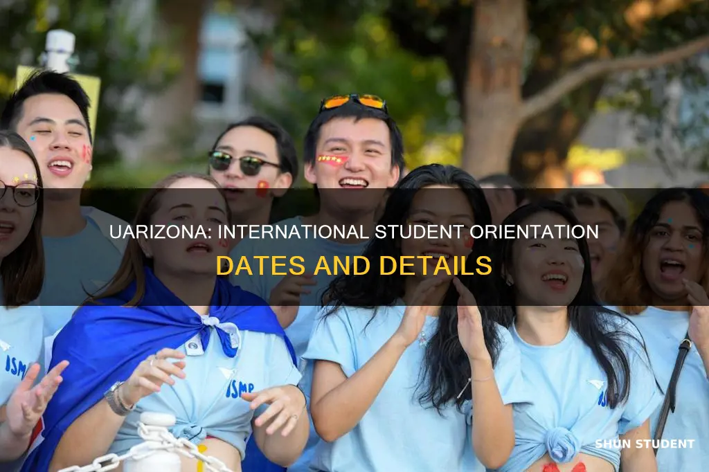 when is university of arizona international student orientation