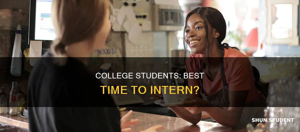 when should a college student intern
