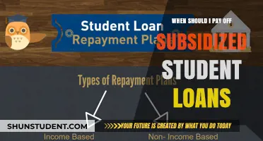 Understanding the Best Time to Pay Off Subsidized Student Loans