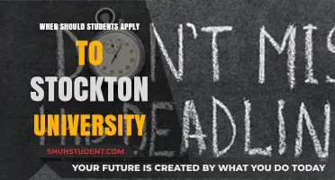 Stockton University: Application Timing for Aspiring Students