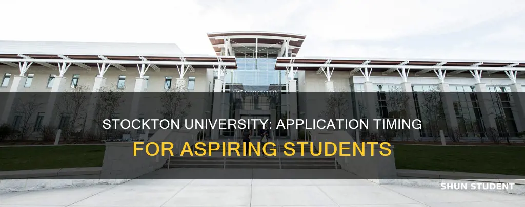 when should students apply to stockton university