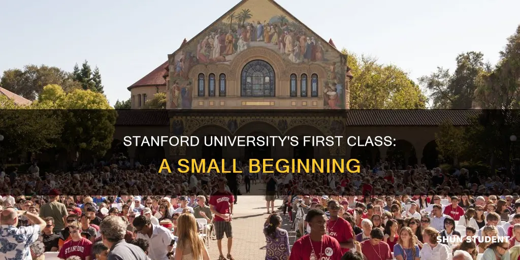 when stanford university opened how many student were there