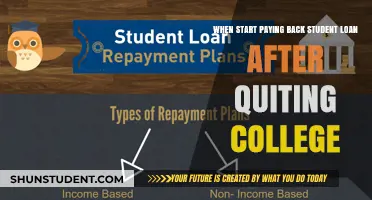 Student Loans: Quitting College and Repayment