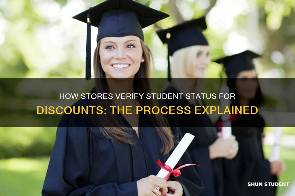 when stores give you student discounts how do they know