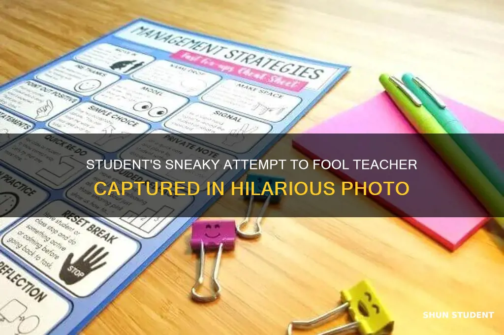 when student try to trick his teacher pic