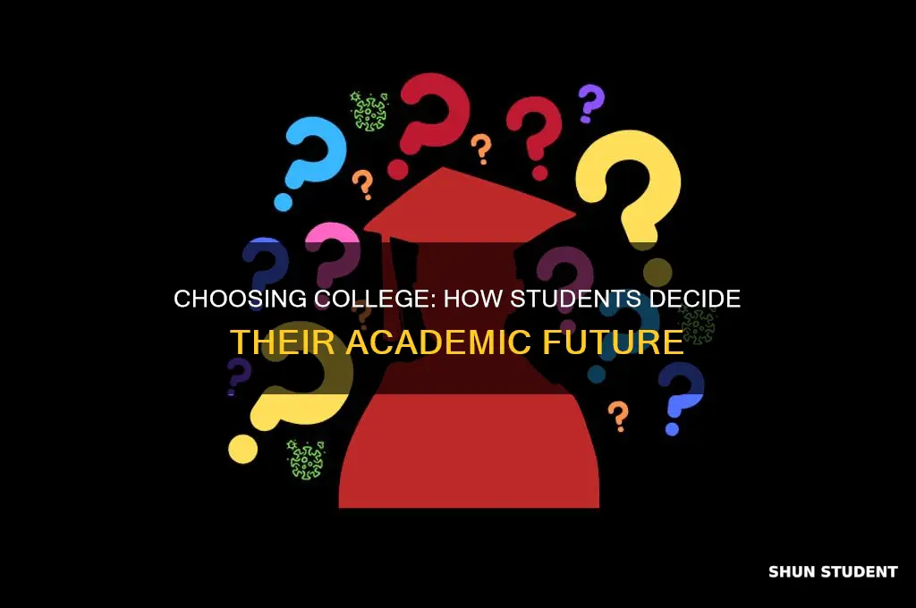 when students decide if they will go to college