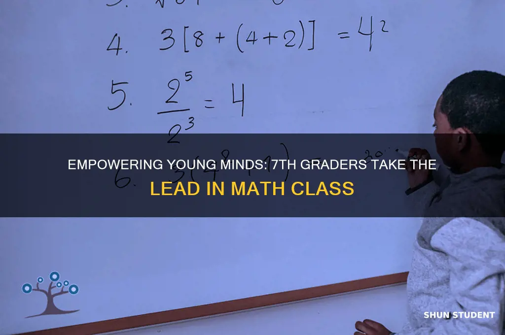 when students play teacher for the day 7th grade math