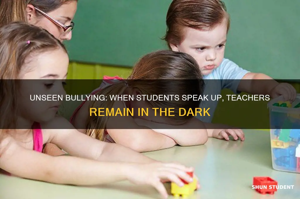 when students report bully teacher don