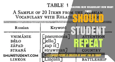 Effective Vocabulary Repetition: How Often Should Students Repeat New Words?