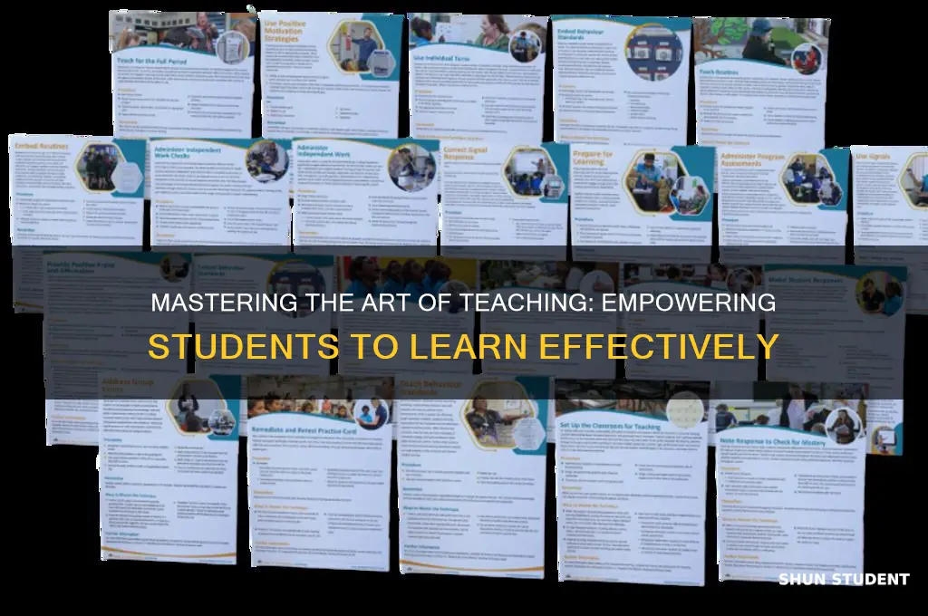 when teaching students how to