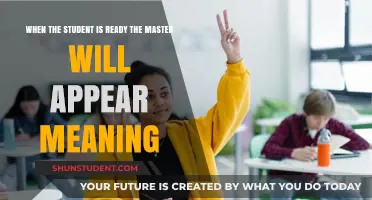 When the Student is Ready: Unlocking the Master's Appearance