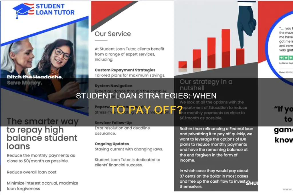 when to pay off student loan uk